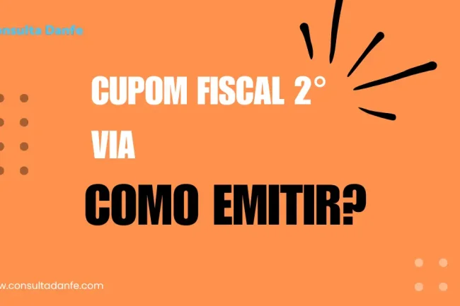 Emitir cupom fiscal 2ª via: Procedimento completo